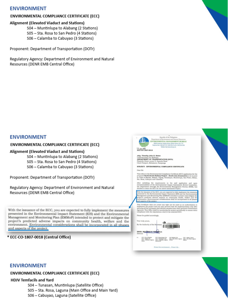 Environmental Compliance Certificate Overview | PDF | Waste | Waste ...