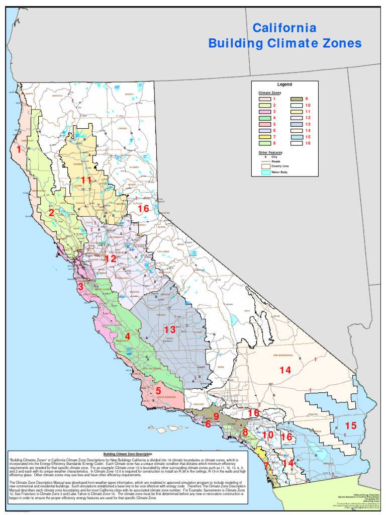 CA Building Climate Zones Map | PDF