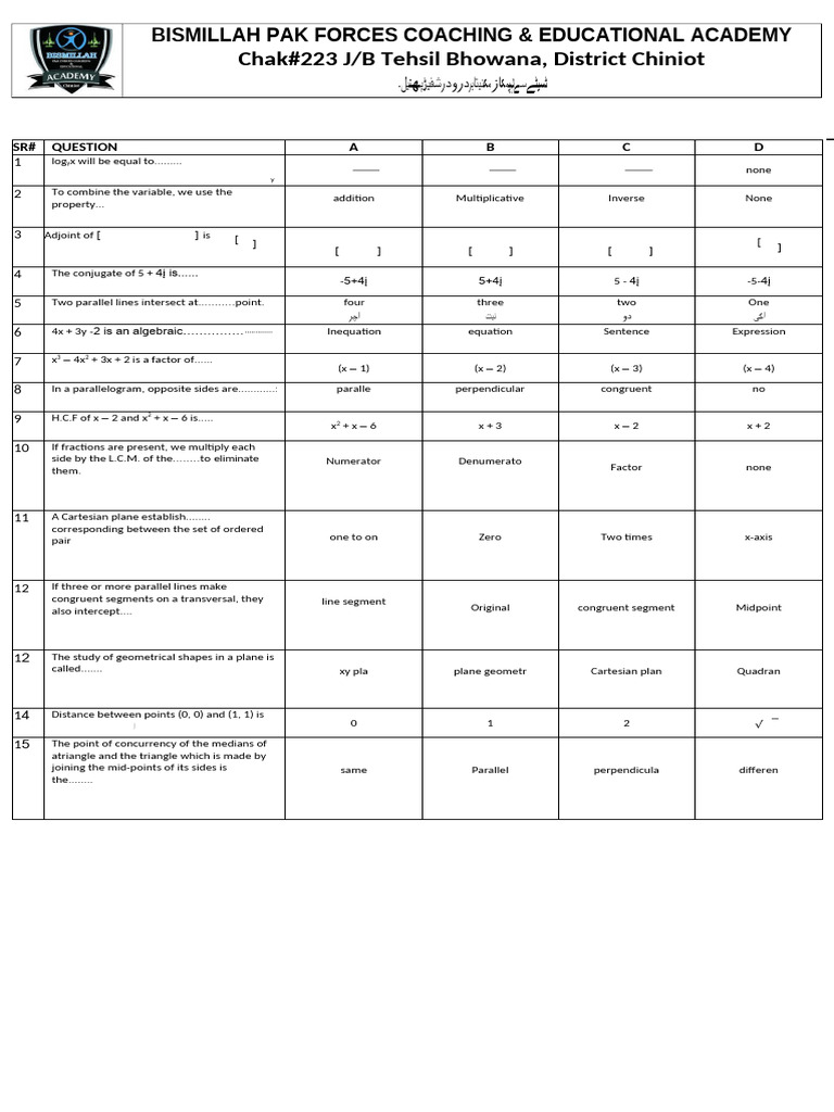9th class math full book test pdf triangle cartesian coordinate
