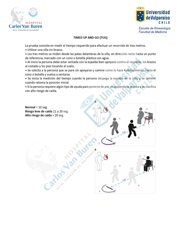 Prueba Timed Up and Go (TUG) | PDF