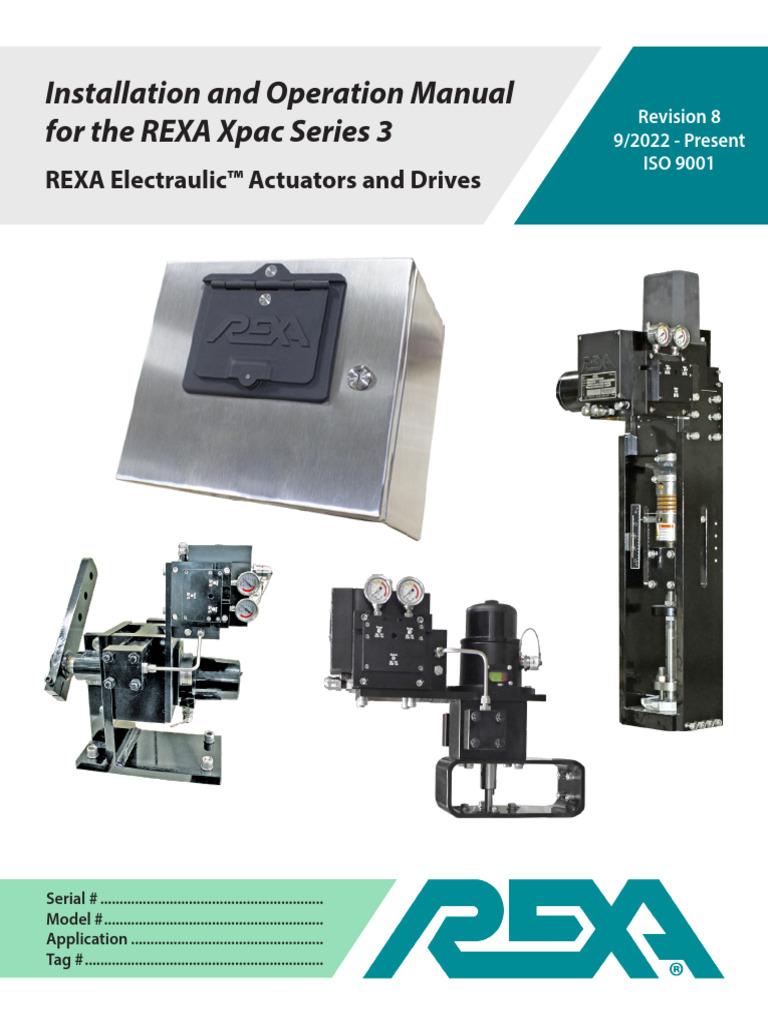 REXA-IOM-X3 (1) | PDF | Actuator | Switch