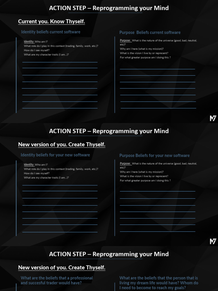 Action Step Printables | PDF | Psychological Concepts | Psychology