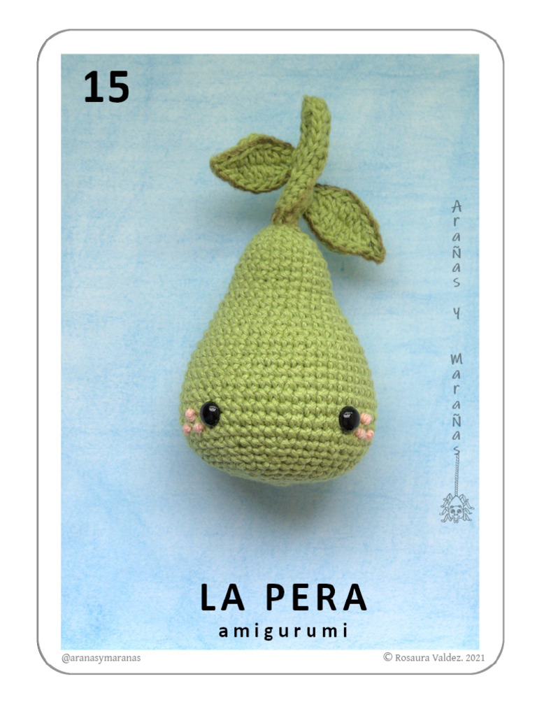 Amigurumi La Pera Crochet Pattern | PDF | Crochet | Crafts