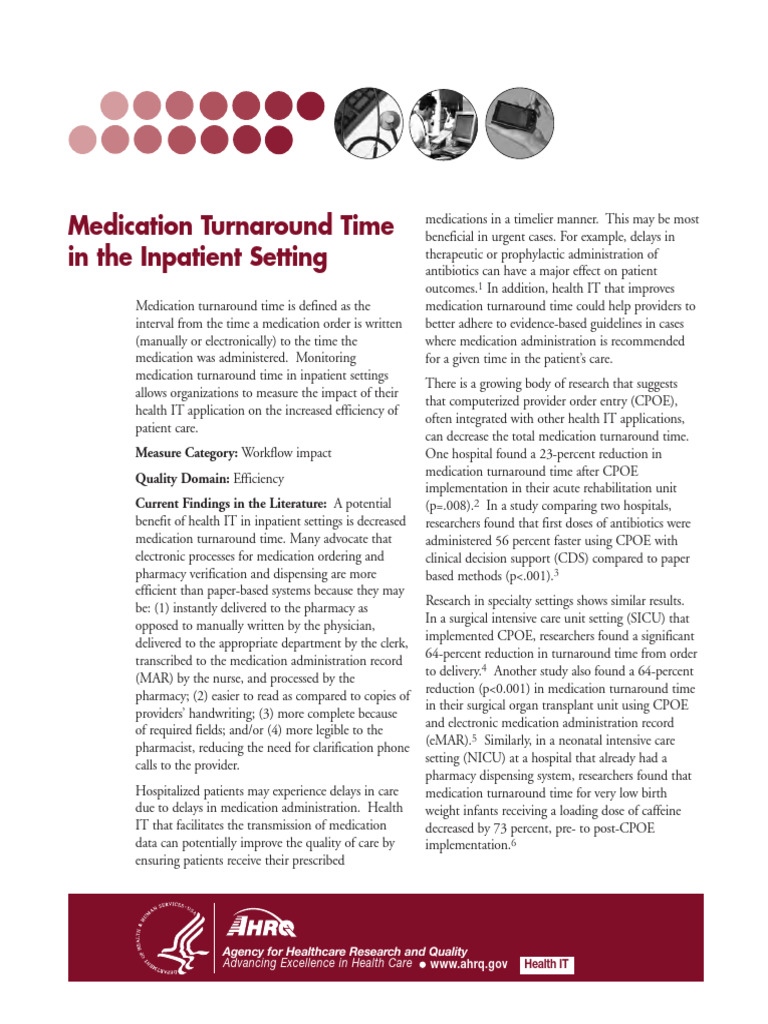 Reducing Delayed Medication Administration | PDF | Public Services ...