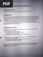 Torrance Tests of Creative Thinking PDF | PDF | Action (Philosophy ...