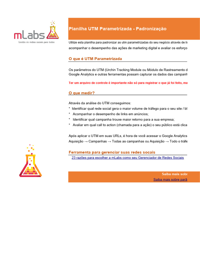 Padronização de Links UTM | PDF | Rede de computadores | Marketing