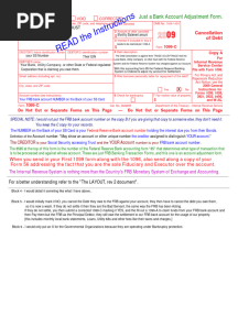 1099-C For Local Bank and Utility Debt Template