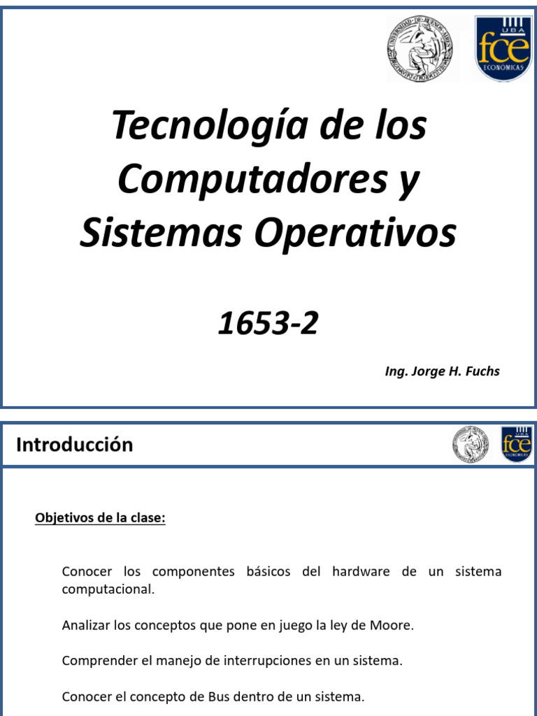 5 Clase SSOO Organización | PDF | Hardware de la computadora | Sistema ...