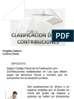 Clasificacion Contribuciones