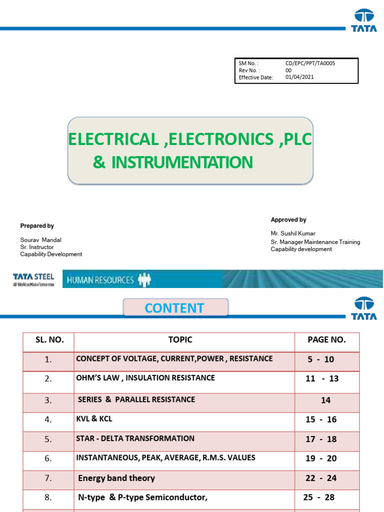TA ELectronics PLC Instrumentation | PDF | P–N Junction | Semiconductors