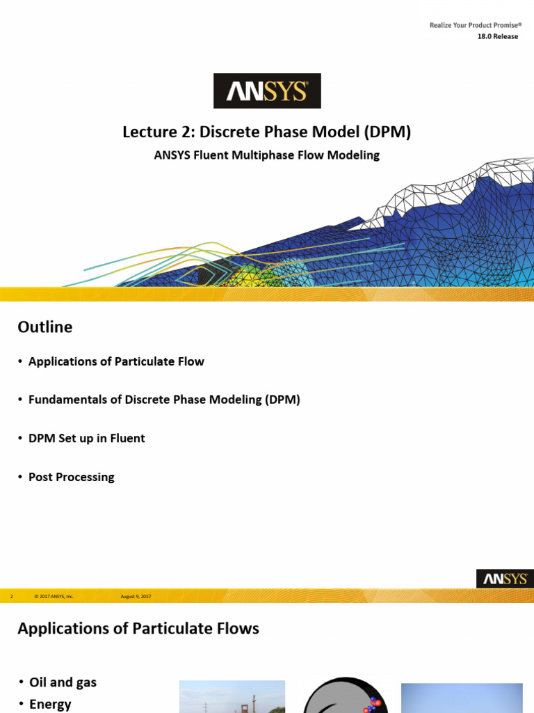 Discrete Phase Model in ANSYS Fluent | PDF | Force | Lift (Force)