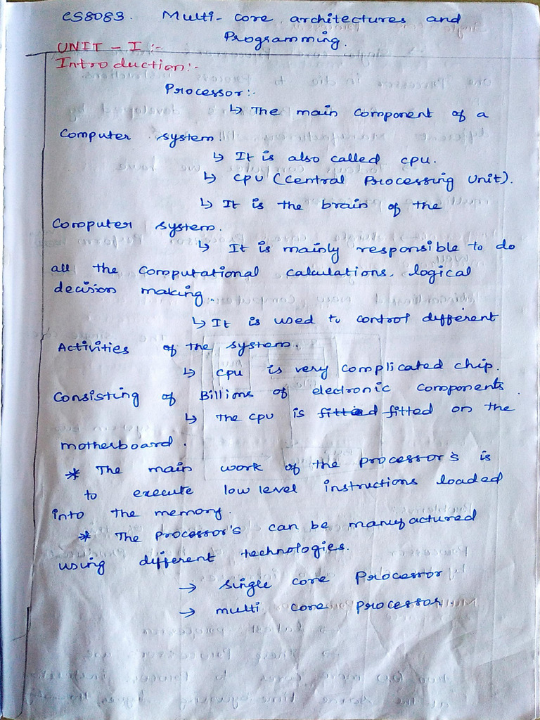 MCAP Unit 1 | PDF