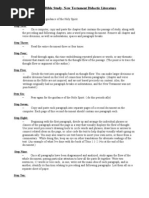 Inductive Bible Study - New Testament Didactic Literature