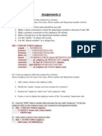 SQL Assignments 1