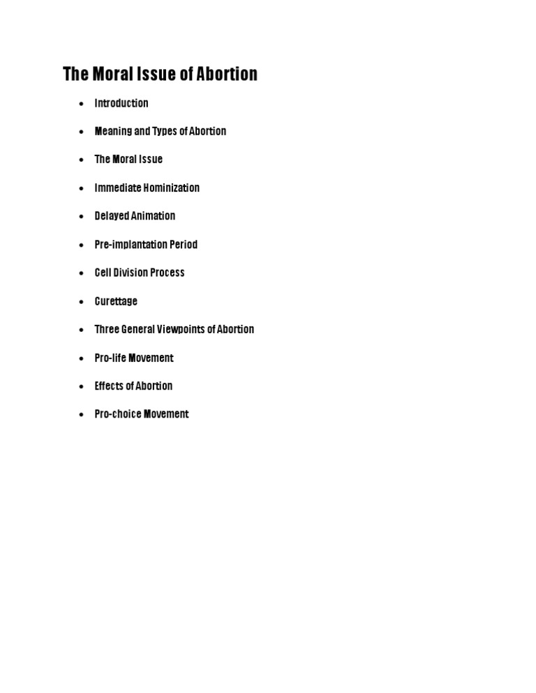 Exploring the Ethics of Abortion | PDF