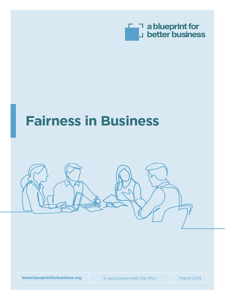 Blueprint For Business - Fairness in Business Paper | PDF | Supply ...