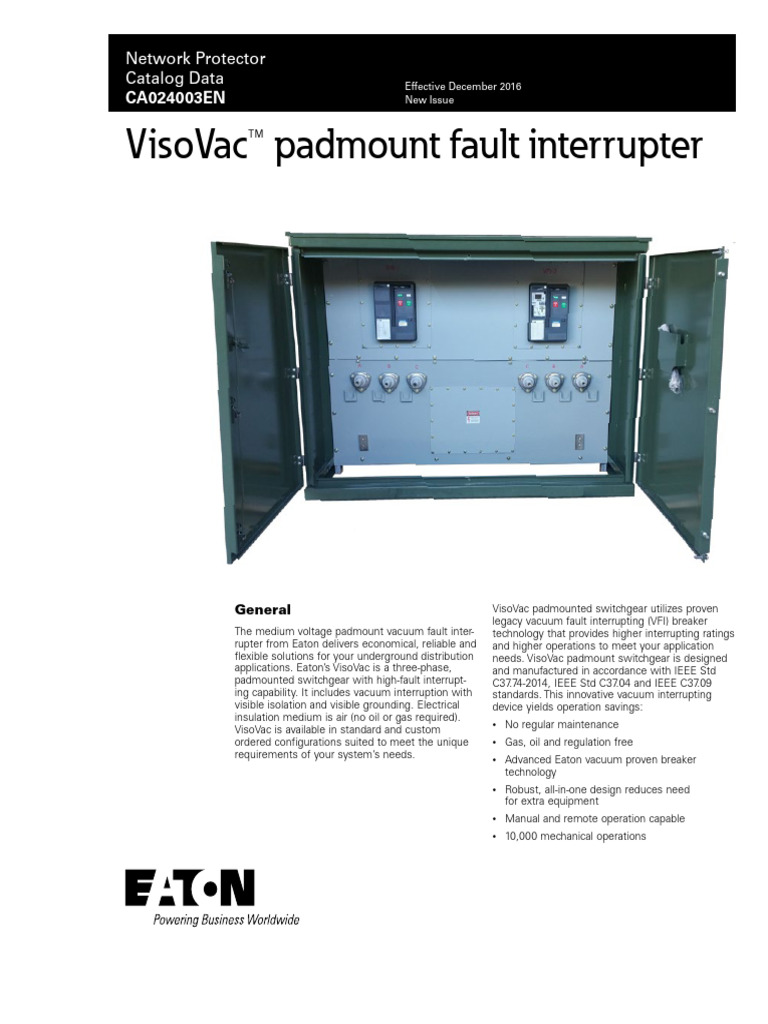 visovacpadmountfaultinterruptercatalogca024003en PDF Switch