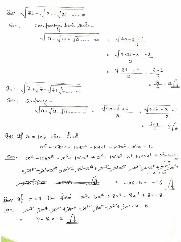 Power Surds & Indices Notes 14-04 | PDF
