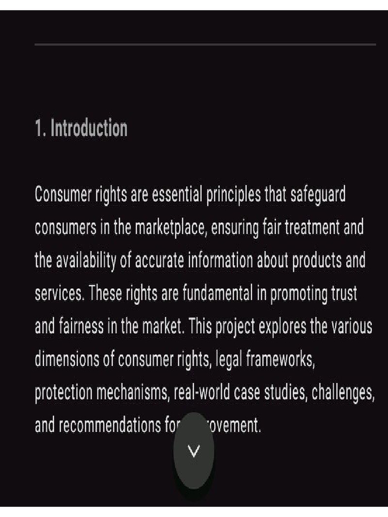 Consumer Rights Project Class 10 | PDF