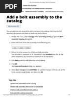 Adding Bolts To The Tekla Structures Catalog - Tekla User Assistance | PDF