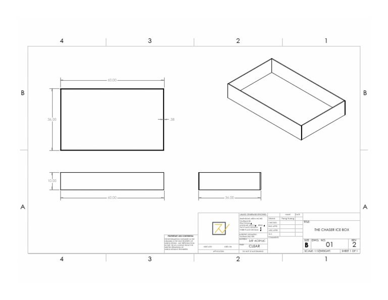 Chaser Ice Box Design Specifications | PDF