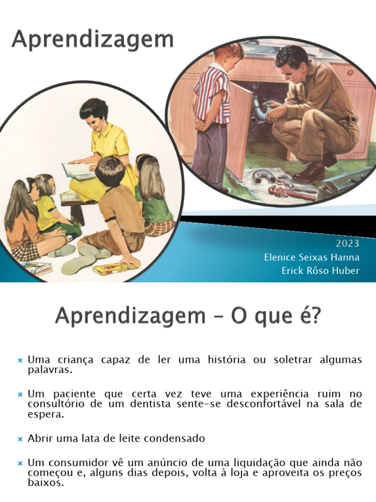 Aprendizagem: Mudanças Comportamentais e Fatores | PDF | Aprendizado ...