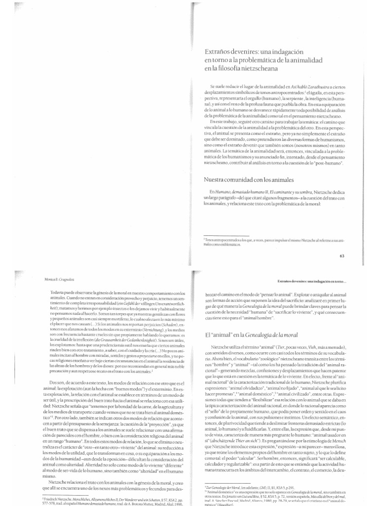 Mónica Cragnolini Extraños devenires, una indagación en torno a la