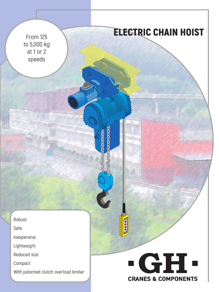 GH 06 Electric Chain Hoist 2020 | PDF | Crane (Machine) | Clutch
