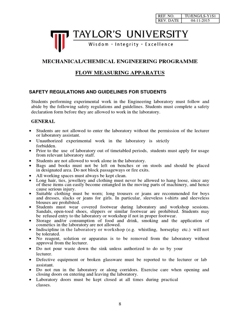 Flow Measurement Safety Guidelines | PDF | Physical Phenomena | Soft Matter