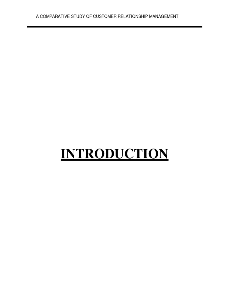 Mcom Project Pdf Customer Relationship Management Sales