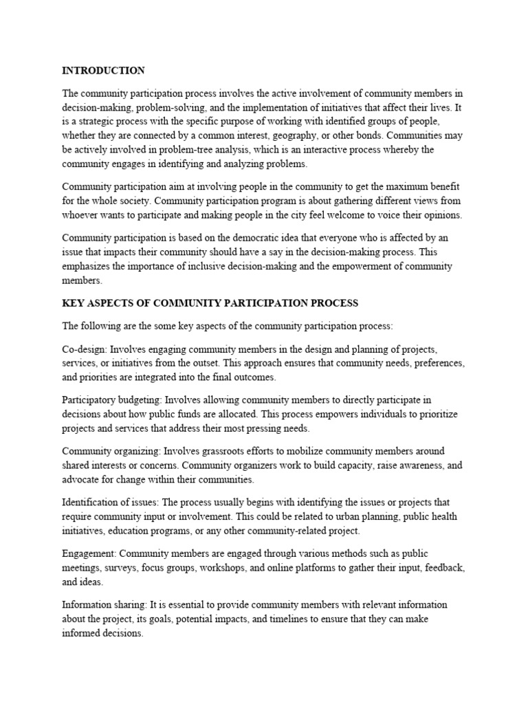 UMMY COMMUNITY ASSIGNMENT-WPS Office | PDF | Community | Empowerment