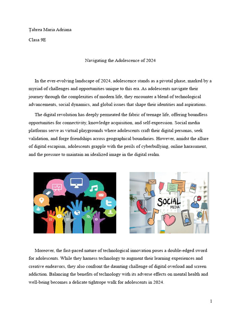 Navigating Adolescence in 2024 | PDF | Adolescence | Psychological ...