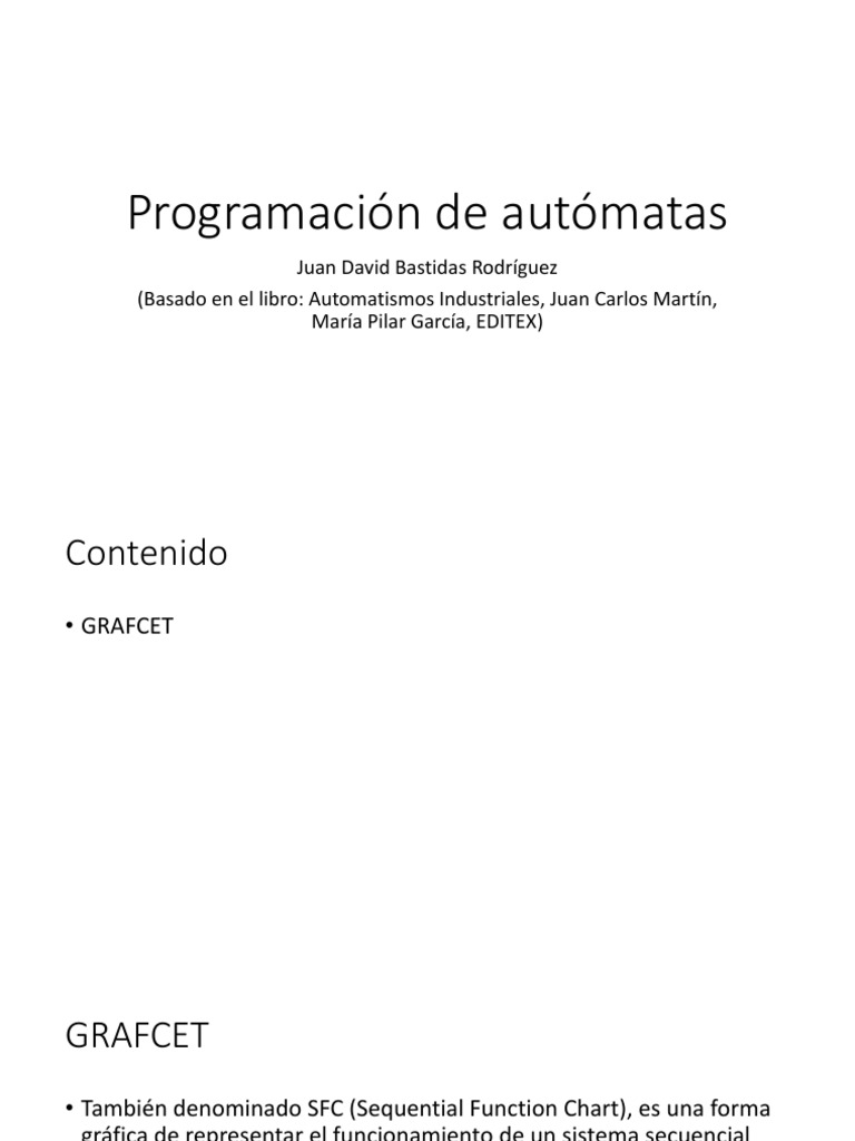 Programación de GRAFCET en PLC | PDF | Programación de computadoras ...