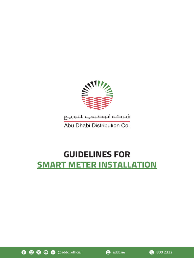 ADDC Smart Meter Installation Guidelines | PDF | Electrical Wiring ...