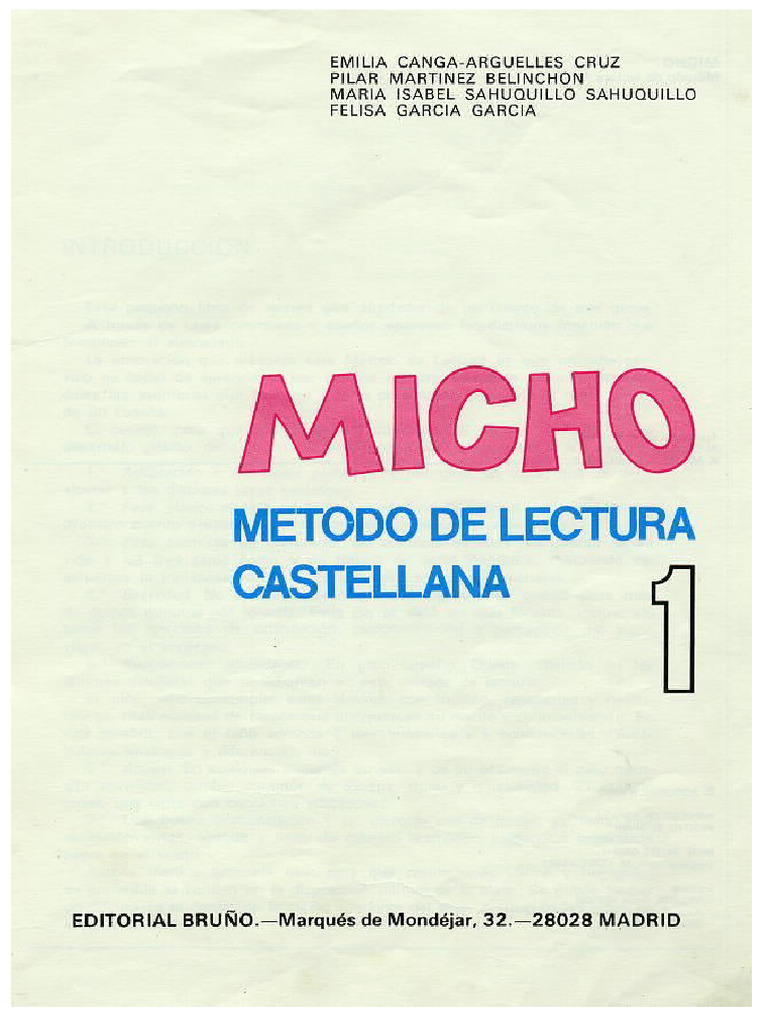 Cartilla Micho | PDF