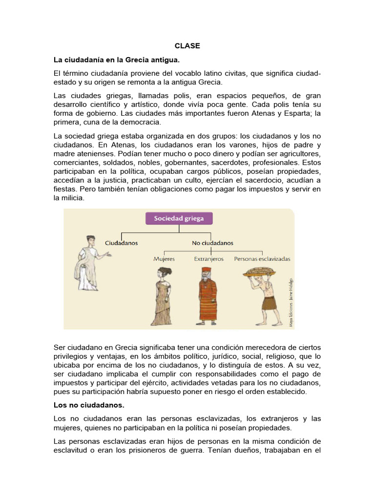 Ciudadanía en la Grecia antigua | PDF | Esparta | Antigua Grecia