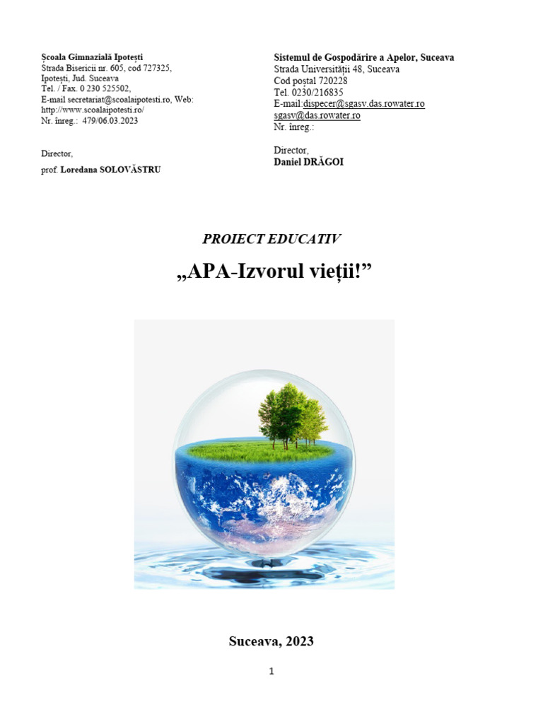Proiect Apa | PDF