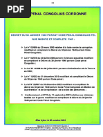 Code Pénal de la RDC (1940-2023) | PDF