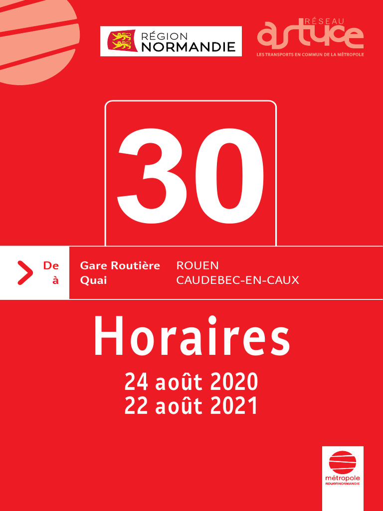 Horaires Bus Rouen - Ligne 530 | PDF | Transport | Transport public