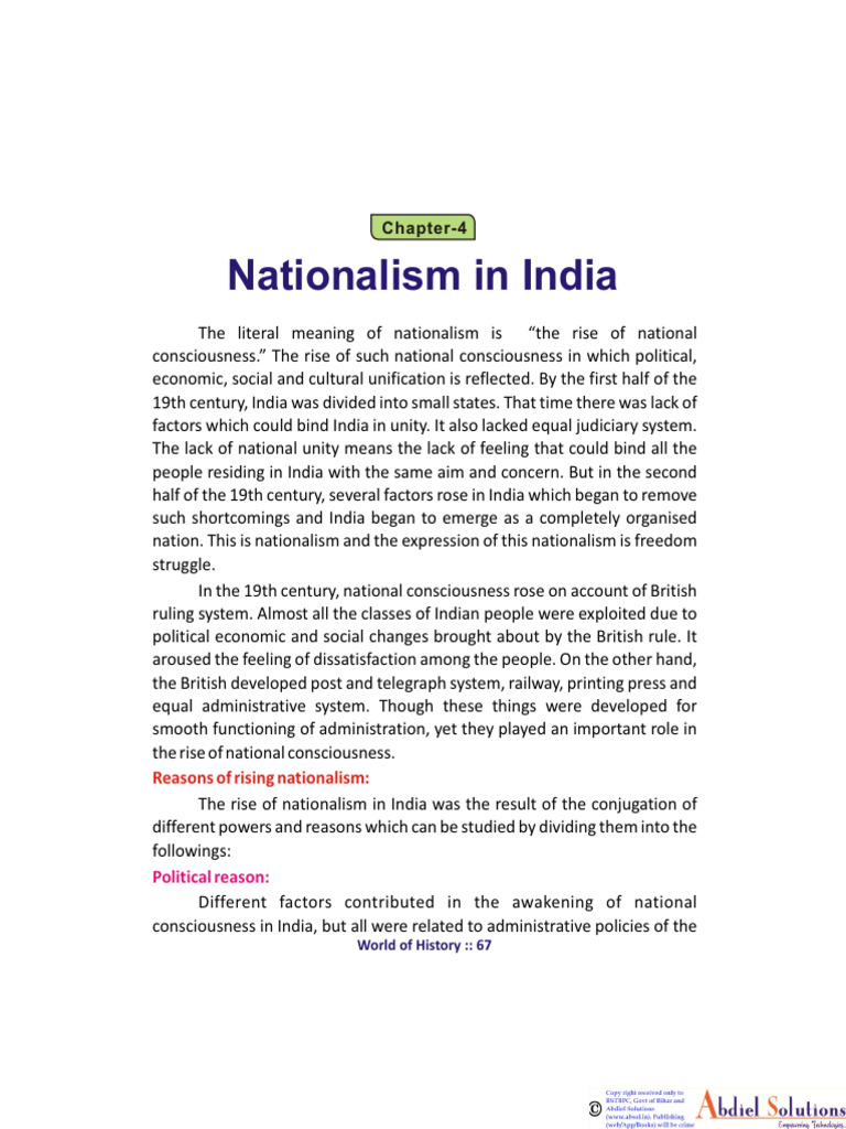 Rise of Nationalism in India | PDF | Mahatma Gandhi | British Raj