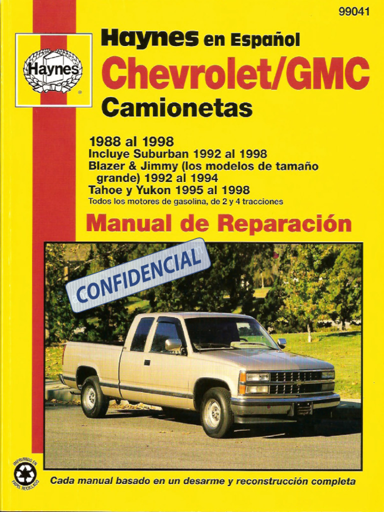 1999 CHEVY BLAZER SERVICE MANUAL PDF visual data 8