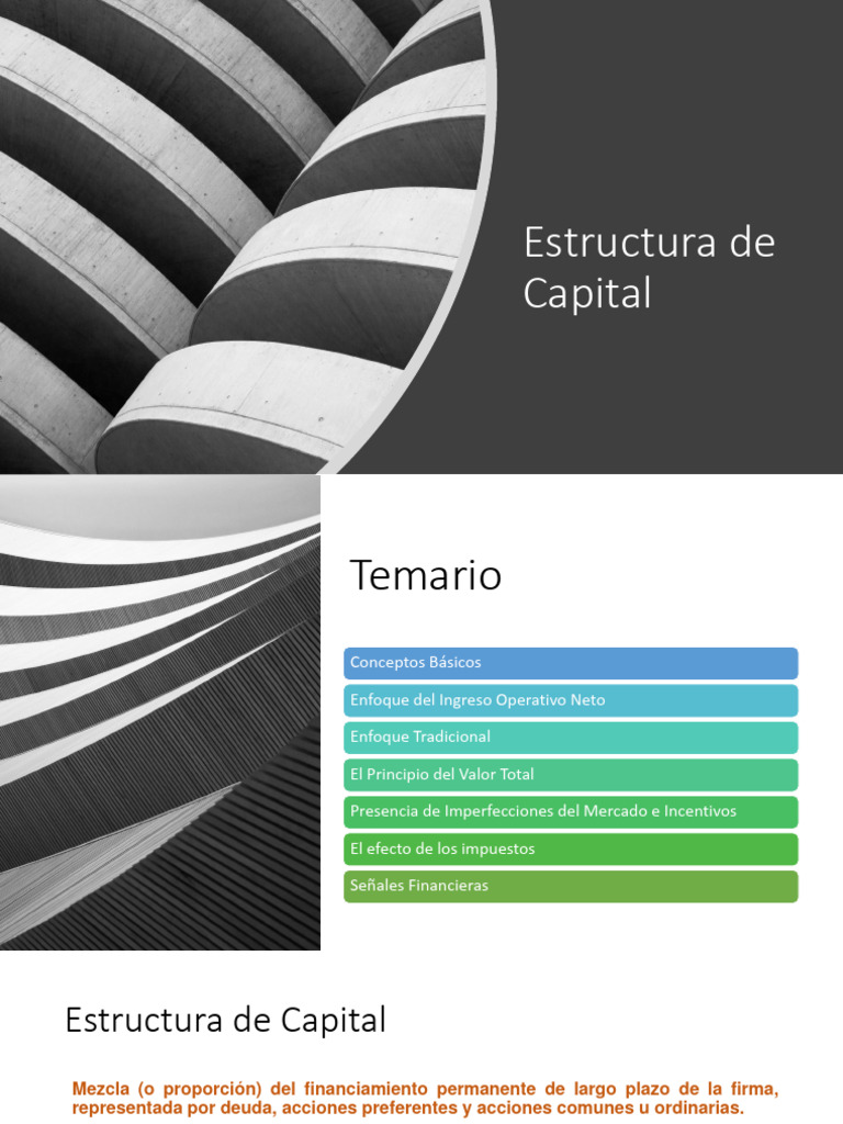 Estructura de Capital y Apalancamiento Financiero | PDF | Compartir ...