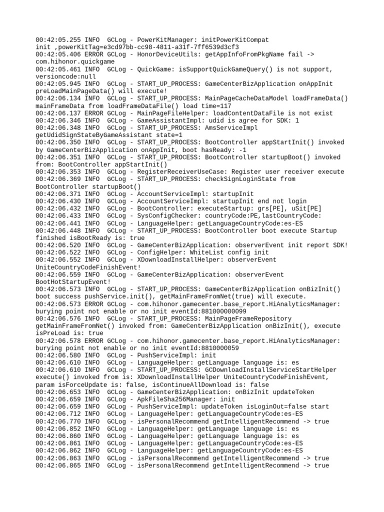 GameCenter Initialization Log Errors | PDF | Computing | Software