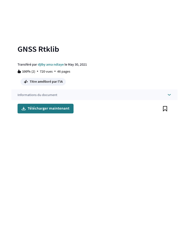 GNSS Rtklib - Télécharger Gratuitement PDF - Système de Positionnement ...