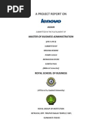 A Project Report on Lenovo