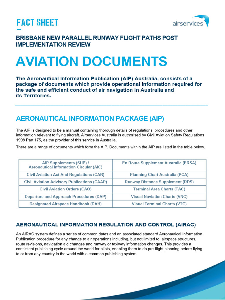 Aeronautical Information Package Overview | PDF | Airport | Air Traffic ...