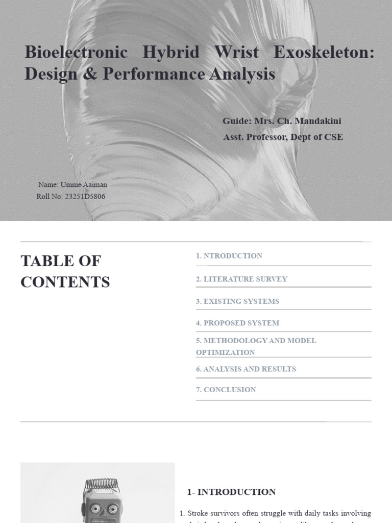 Bioelectronic Wrist Exoskeleton Design | PDF | Anatomical Terms Of Motion