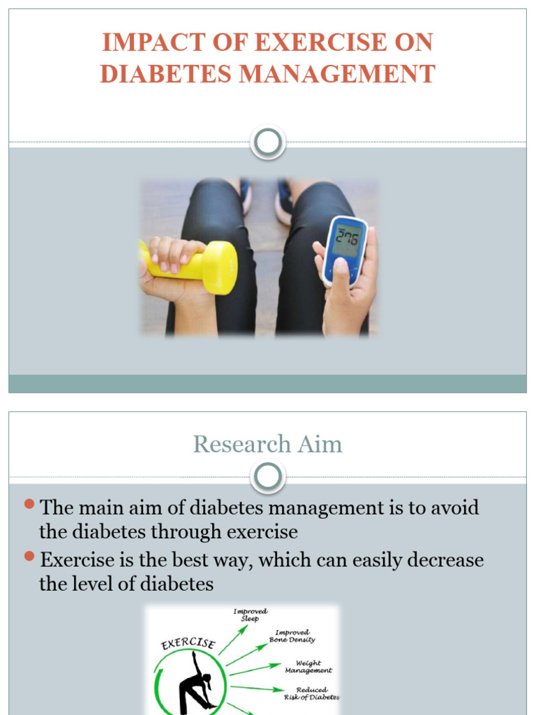 Exercise's Role in Diabetes Management | PDF | Diabetes | Diabetes ...