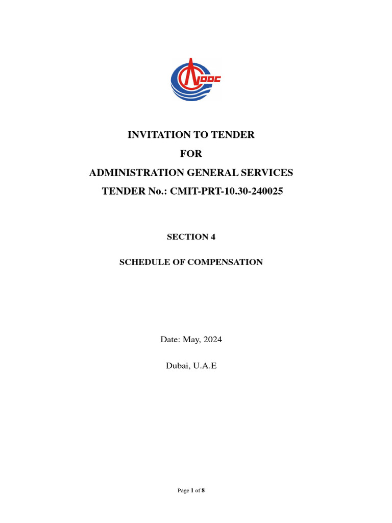 Section 4 Itt Schedule of Compensation | PDF | Taxes | Value Added Tax