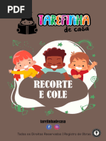Atividades de Recorte e Colagem para TEA | PDF | Aprendizado | Autismo